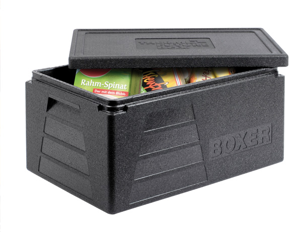 Thermo Future Box GN 1/1 Premium 157 mm Travel Insulated Box Expanded Polypropylene 60 x 40 x 32 cm – Black EPP 